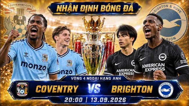 Màn đụng độ kịch tính Coventry City vs Brighton