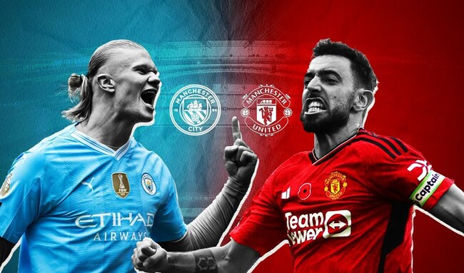 Màn đụng độ kịch tính Man United vs Man City