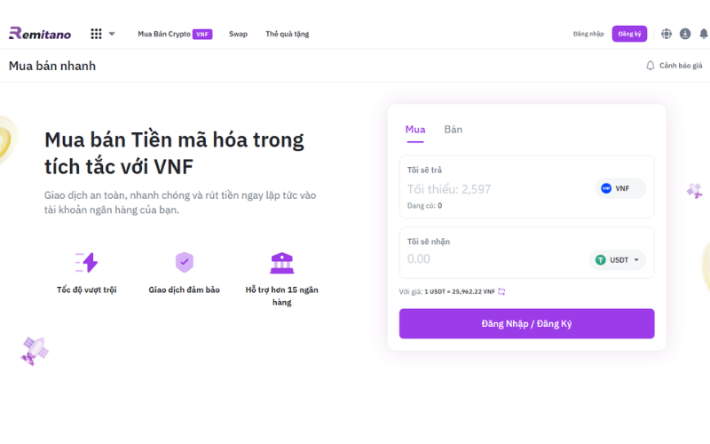 Sàn tiền ảo Remitano