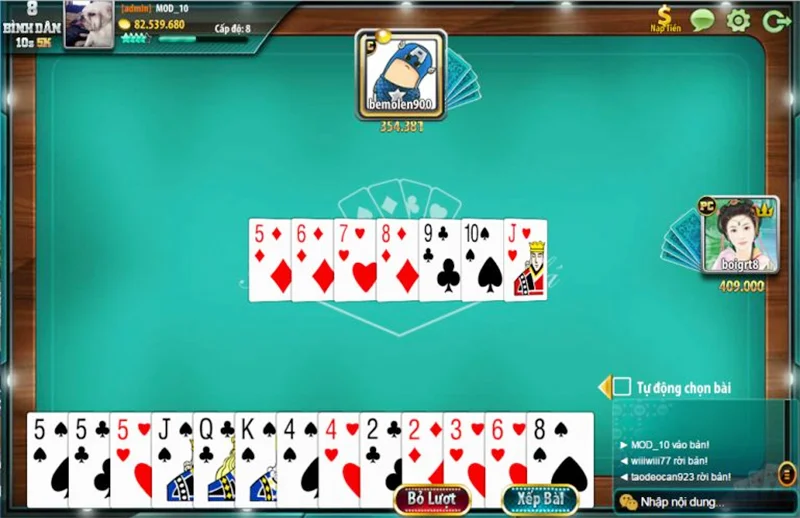 Mẹo chơi tiến lên theo kiểu thả mồi bắt cá