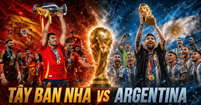 Màn đụng độ kịch tính Tây Ban Nha vs Argentina